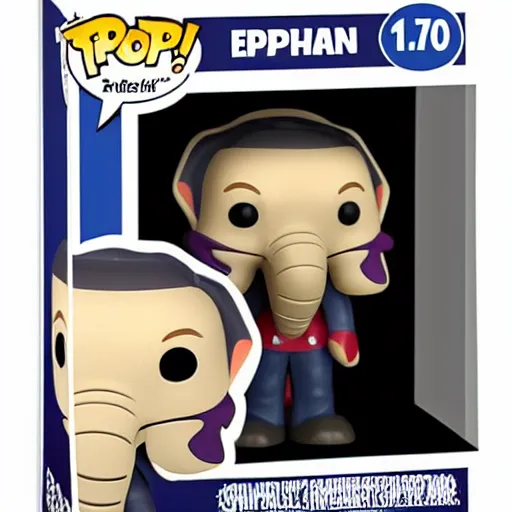 Image similar to elephant man funko pop