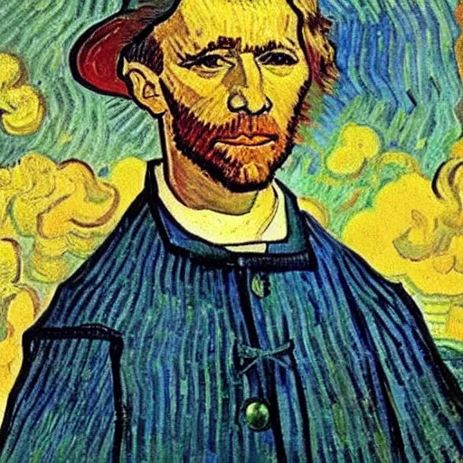 Image similar to christopher columbus painted by van gogh