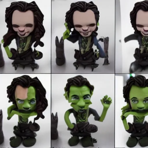 Image similar to tom hiddleston loki claymation