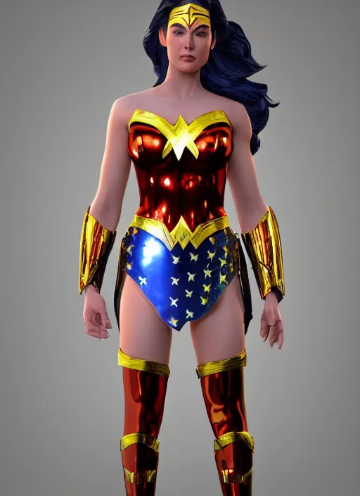 ArtStation - 3D Justice League Animated Series: Wonder Woman