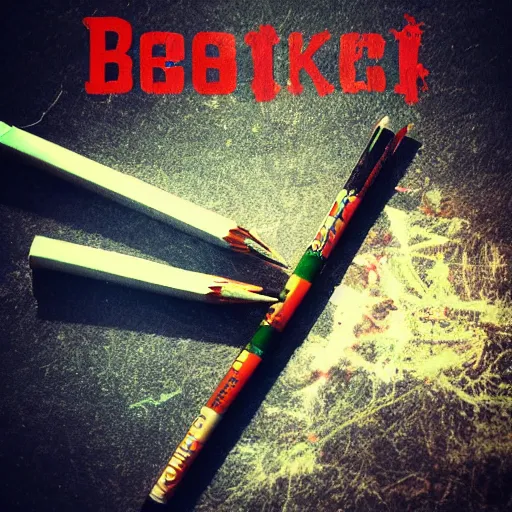 Prompt: smoking broken pencils and beatin up kids - beck