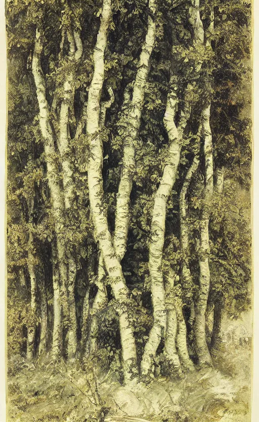 Image similar to atlas textures of trees, white background eugene von guerard, ivan shishkin, john singer sargent