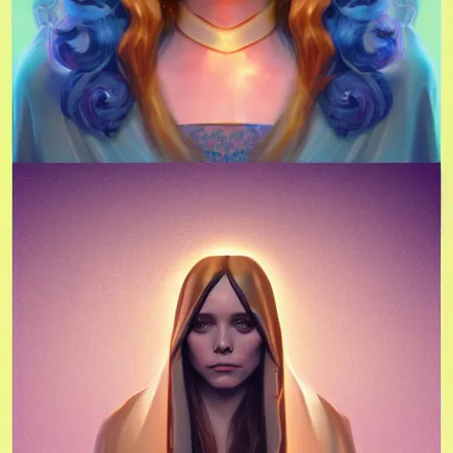 Image similar to elizabeth olsen as the goddess of sadness, oizys, golden ratio!!!!!, centered, trending on artstation, 8 k quality, cgsociety contest winner, artstation hd, artstation hq, luminous lighting