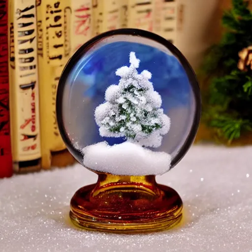 Image similar to epoxy resin snow globe