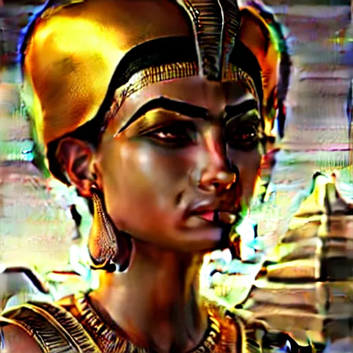 Image similar to Egyptian goddess highly detailed, digital painting, artstation, concept art, soft light, sharp focus, illustration