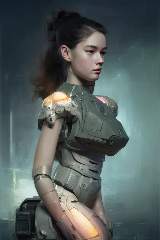 Image similar to portrait futuristic beautiful army navy Girl, at inside of a future submarine, ssci-fi, fantasy, intricate, very very beautiful, elegant, human anatomy, neon light, highly detailed, digital painting, artstation, concept art, soft light, hdri, smooth, sharp focus, illustration, art by tian zi and craig mullins and WLOP and alphonse mucha