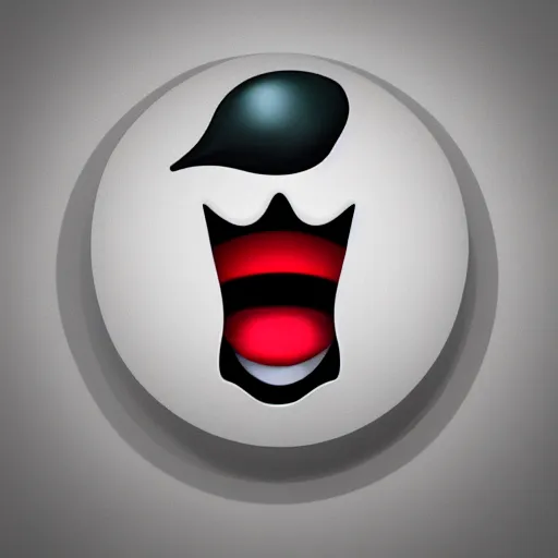 Prompt: Emoji representing fear, trending on artstation, 4k, 8k, 3d render