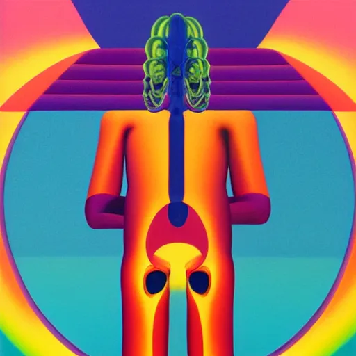 Prompt: skeleton by shusei nagaoka, kaws, david rudnick, oil on canvas, bauhaus, surrealism, neoclassicism, renaissance, hyper realistic, pastell colours, cell shaded, 8 k - h 7 0 4