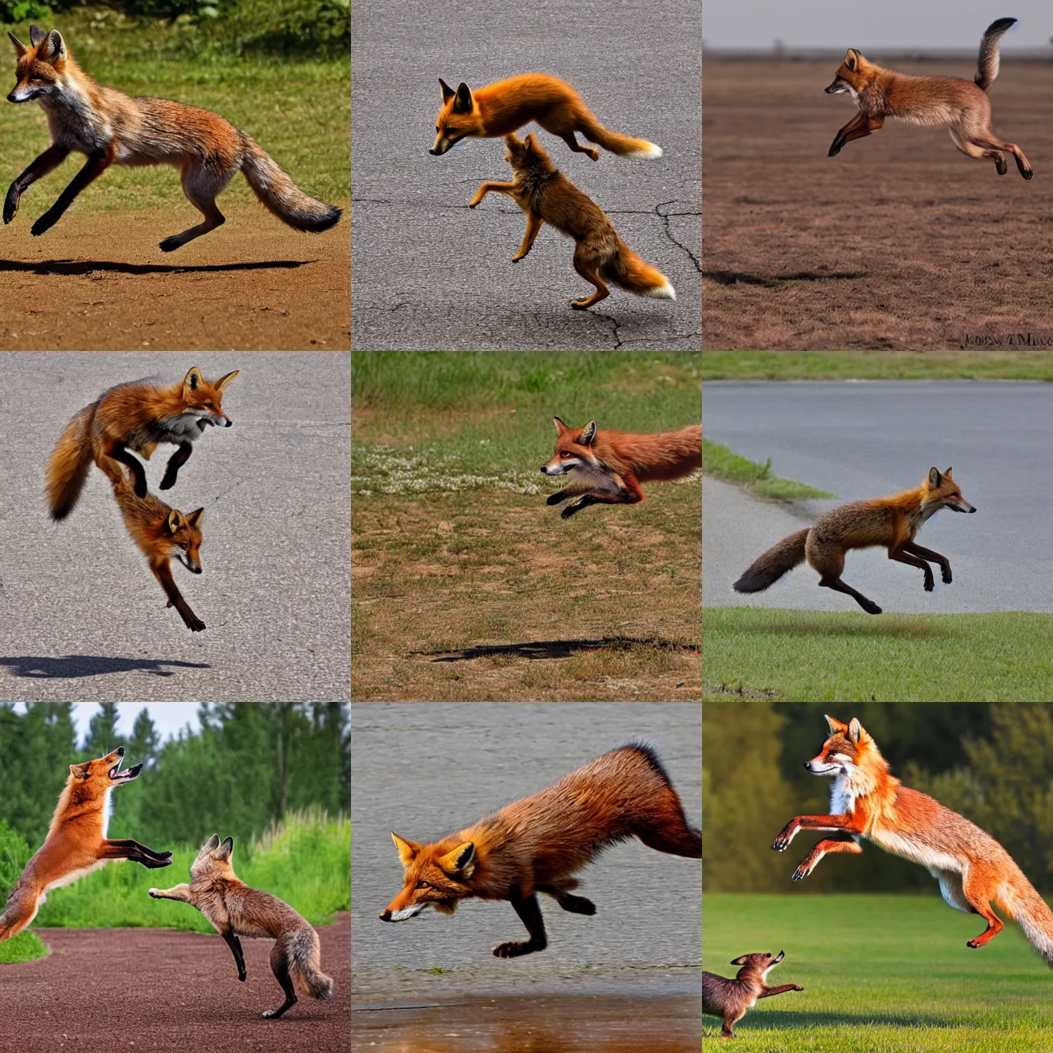 Prompt: a quick brown fox jumping over the lazy dog
