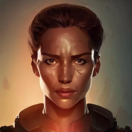 Image similar to face icon stylized minimalist terminator dark fate, loftis, cory behance hd by jesper ejsing, by rhads, makoto shinkai and lois van baarle, ilya kuvshinov, rossdraws global illumination