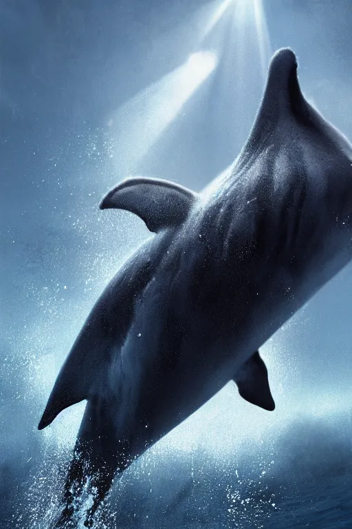 Prompt: a fuzzy dolphin tiger, pixar, dramatic lighting, cinematic, establishing shot, extremely high detail, foto realistic, cinematic lighting, post processed, concept art, high details, cinematic, 8k resolution, beautiful detailed, photorealistic, digital painting, artstation, concept art, smooth, sharp focus, artstation trending, octane render, unreal engine