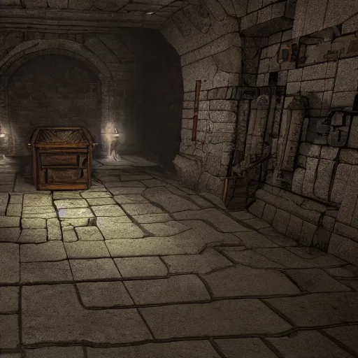 Image similar to basilisk in a dungeon, highly detailed, digital art, unreal engine