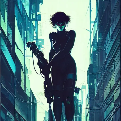 Image similar to ( h 0 c 0 k ) cyberpunk epic portrait by gaston bussierre and charles vess and james jean and erik jones and rhads, inspired by ghost in the shell, beautiful fine face features, intricate high details, sharp, ultradetailed