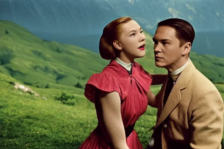 Prompt: still image from the sound of music by wong kar wai, ultra detailed, finely detailed