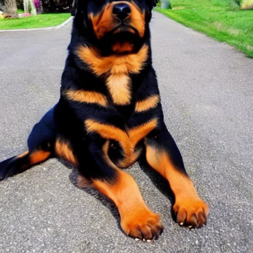 Prompt: Rottweiler seal hybrid