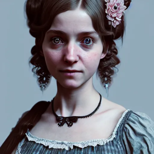 Prompt: photo of cute victorian girl, ultra realistic, concept art, intricate details, highly detailed, photorealistic, octane render, 8 k, unreal engine,