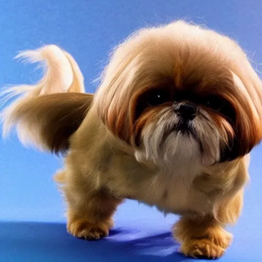 Prompt: A Creature with Wings like a Shih Tzu, furry, fluffy, happy, cute, Arcane Magic