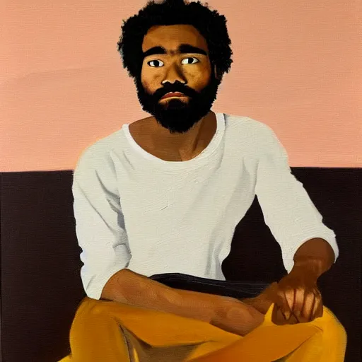 Prompt: oil painting of Donald Glover by Picasso