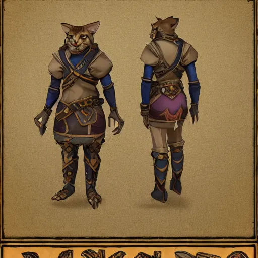 Image similar to d & d style portate, tabaxi male.