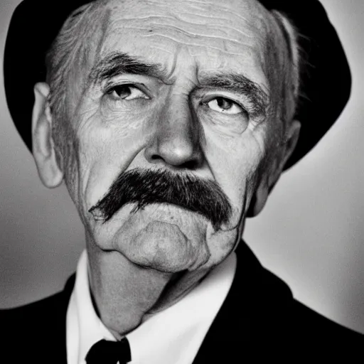 Prompt: Portrait headshot of an old gentleman in the 60s film atmospheric cinematic movie