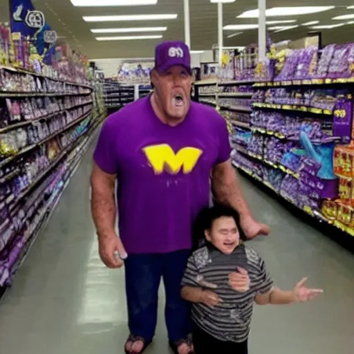 Image similar to thanos lost his mom in walmart