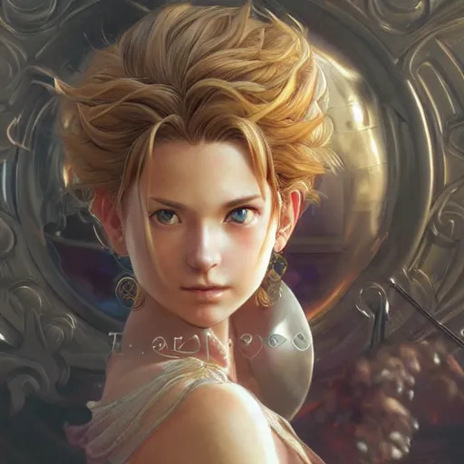 Image similar to ultra realistic illustration, marle from chrono trigger, intricate, elegant, highly detailed, digital painting, artstation, concept art, smooth, sharp focus, illustration, art by artgerm and greg rutkowski and alphonse mucha