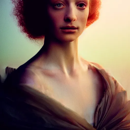 Prompt: photographic portrait of a stunningly beautiful english renaissance female in soft dreamy light at sunset, soft focus, contemporary fashion shoot, in a denis villeneuve and tim burton movie, by edward robert hughes, annie leibovitz and steve mccurry, david lazar, jimmy nelsson, extremely detailed, breathtaking, hyperrealistic, perfect face, octane render