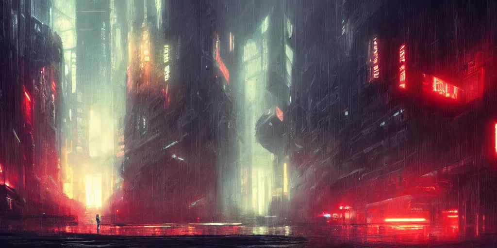 Image similar to an environmental concept art of blade runner 2 0 7 7, highly detailed, environmental light, cinematic by francis tneh