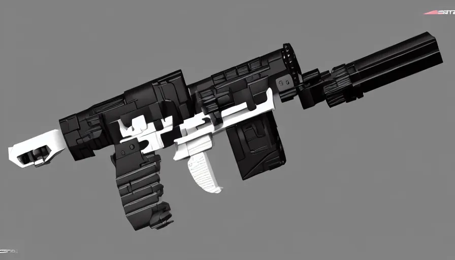 Prompt: extremely detailed ultra realistic side view photo sci fi hyper minimalist magnum pistol coilgun, detailed trigger, chemically propelled, battery, smooth streamline, battery and wires, railgun, chemrail, gauss, elegant sleek smooth body, white paint, smooth utopian design, ultra high quality, octane, cod, destiny, warframe, terminator