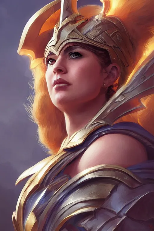 Image similar to amazon valkyrie athena, d & d, fantasy, portrait, highly detailed, headshot, digital painting, trending on artstation, concept art, sharp focus, illustration, art by artgerm and greg rutkowski and magali villeneuve