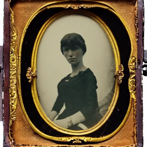 Image similar to daguerreotype of a woman