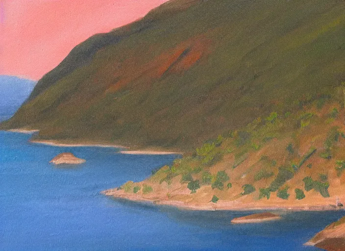 Image similar to catalina national park in the style of hudson river school of art, oil on canvas