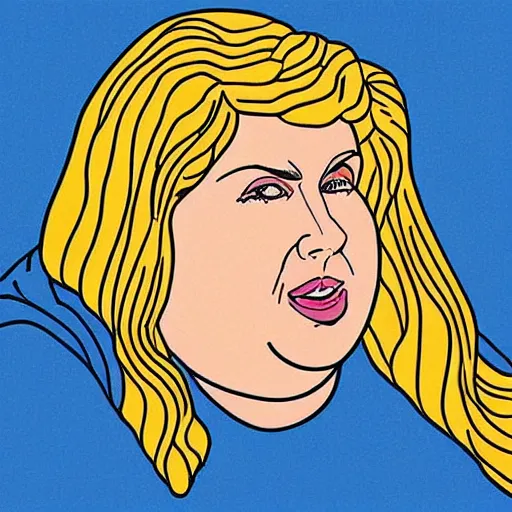 Image similar to “ rebel wilson retro minimalist portrait by jean giraud, moebius starwatcher comic, 8 k ”