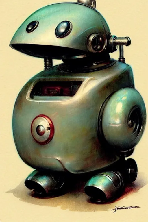 Image similar to ( ( ( ( ( 1 9 5 0 s retro future android robot fat robot mouse wagon. muted colors., ) ) ) ) ) by jean - baptiste monge,!!!!!!!!!!!!!!!!!!!!!!!!!