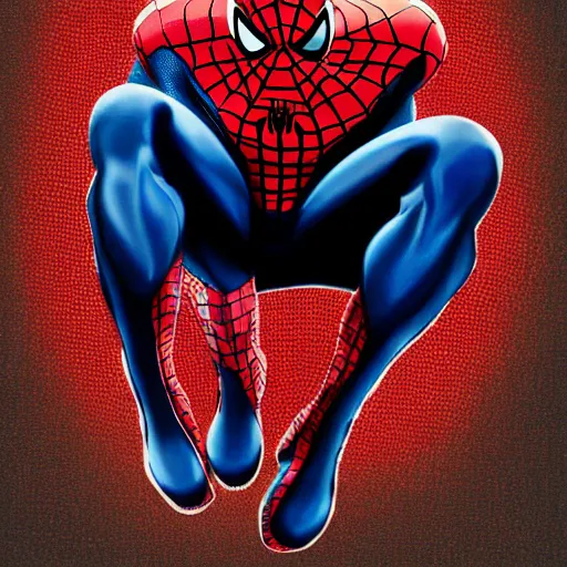 Prompt: einstein as spiderman portrait