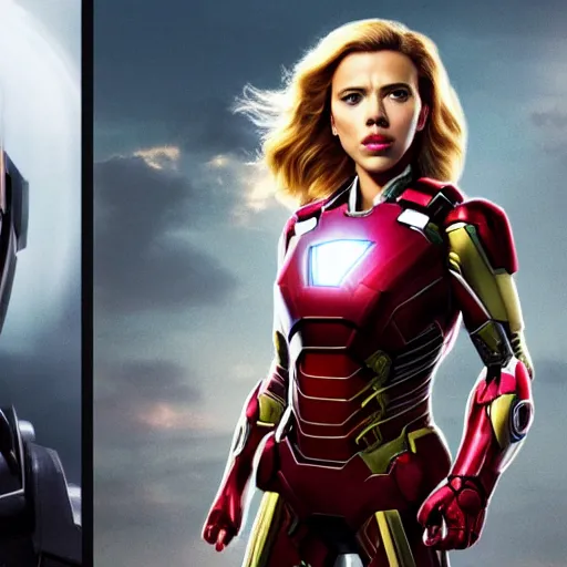 Prompt: scarlett johansson as ironman