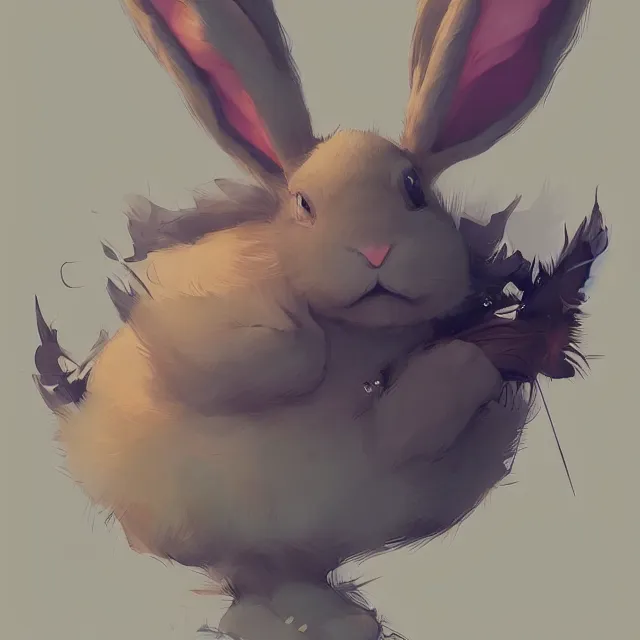 Image similar to a beautiful portrait of a single cute pokemon bunny. character design by cory loftis, fenghua zhong, ryohei hase, ismail inceoglu and ruan jia. artstation, volumetric light, detailed, photorealistic, fantasy, rendered in octane