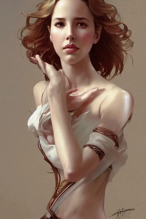 Image similar to beautiful alona tal, intricate, elegant, highly detailed, digital painting, artstation, concept art, smooth, sharp, focus, illustration, art by artgerm and greg rutkowski and alphonse mucha, pin - up