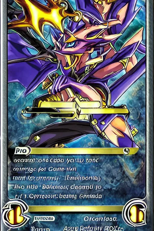 Prompt: a yu gi oh tcg monster card