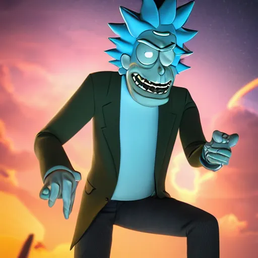 Prompt: full body pose, hyperrealistic photograph of rick sanchez from rick and morty, dim volumetric lighting, 8 k, octane beautifully detailed render, extremely hyper detailed, intricate, epic composition, cinematic lighting, masterpiece, trending on artstation, very very detailed, stunning, hdr, smooth, sharp focus, high resolution, award, winning photo, dslr, 5 0 mm