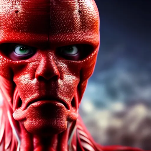 Prompt: Ultra realistic and intricate studio shot of Colossal Titan, hyper realism, movie shot, full hd, Vibrant colors, Smooth gradients