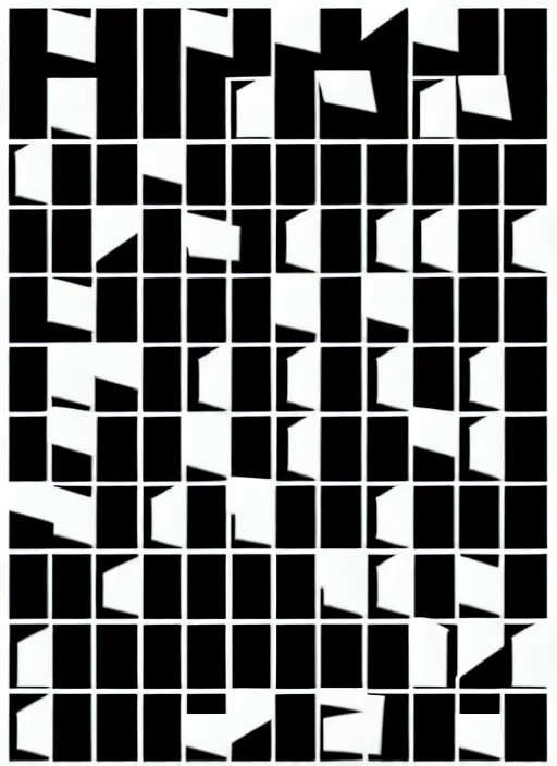 Image similar to grid montage of cube shaped eyes cubes, square shaped black dilated pupils cubes, cube shaped, tiny black squares centered