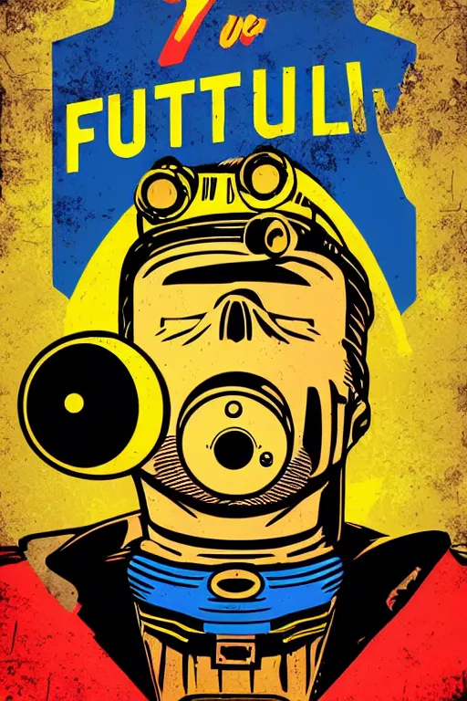 Image similar to fallout 7 6 retro futurist illustration art by butcher billy, sticker, colorful, illustration, highly detailed, simple, smooth and clean vector curves, no jagged lines, vector art, smooth andy warhol style