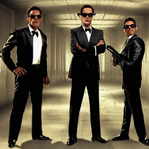 Prompt: Film Men in Black as duck