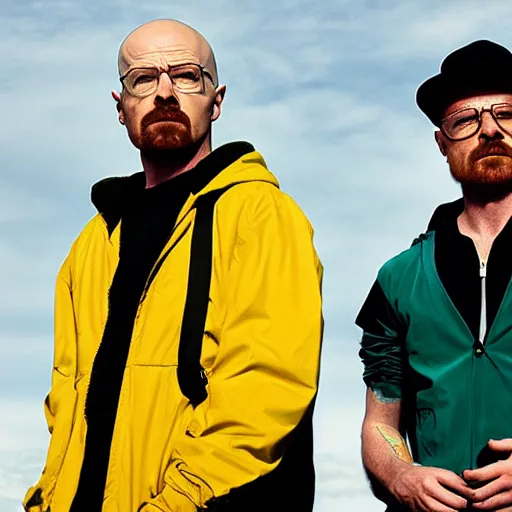 Image similar to walter white and jesse pinkman muckbang