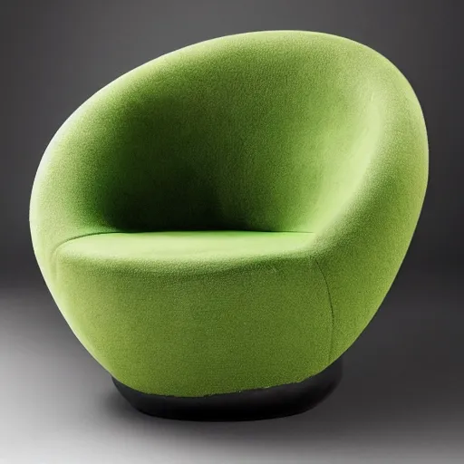 Image similar to an armchair in the shape of an avocado 4k hd