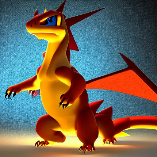 Image similar to photography of a realistic charizard animal, ultra detailed, 8 k, cinematic lighting, natural background, trending on artstation, pokemon