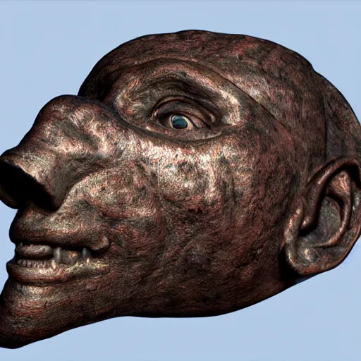 Image similar to nose rust render