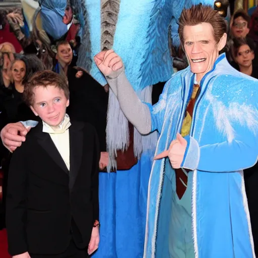 Image similar to william dafoe in a frozen costume