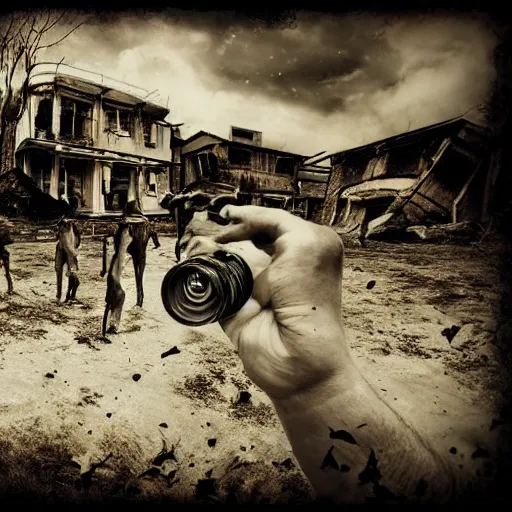 Image similar to aparatus, zombi apocalypse, photography